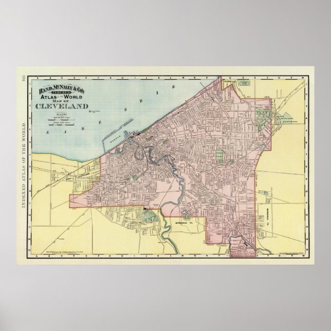 Affiche Cleveland, Ohio (Devant)