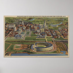Affiche Cleveland, Ohio - Municipal
