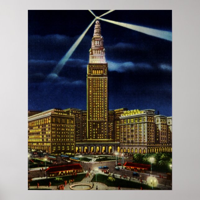 Affiche Cleveland Ohio Union Terminal Tower (Devant)