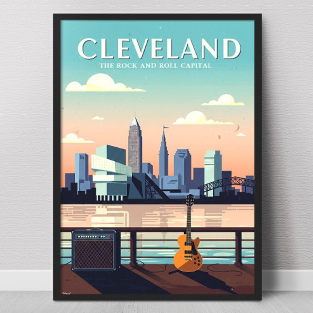 Affiche Cleveland Ohio vintage (Créateur téléchargé)