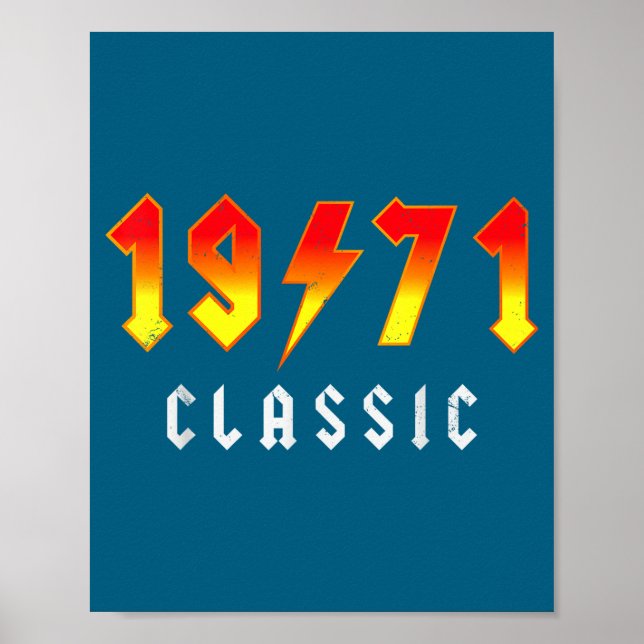 Affiche Clic 55 Birthday Decorations Men 55yr 1971 55th Bi (Devant)