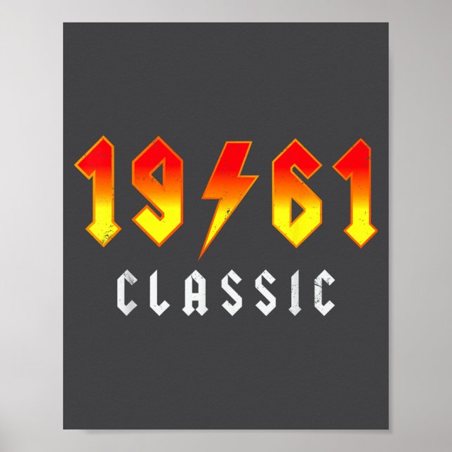 Affiche Clic 65 Birthday Decorations Men 65yr 1961 65th Bi (Devant)