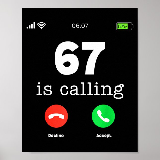 Affiche Clic 67 appelle T-shirt drôle Six Sept Meme  (Devant)