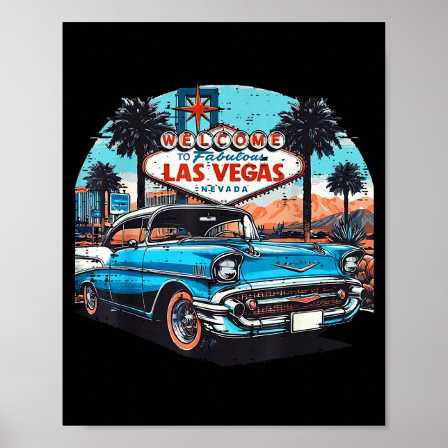 Affiche Clic Car Welcome Las Vegas Vacation Summer Men Wom (Devant)