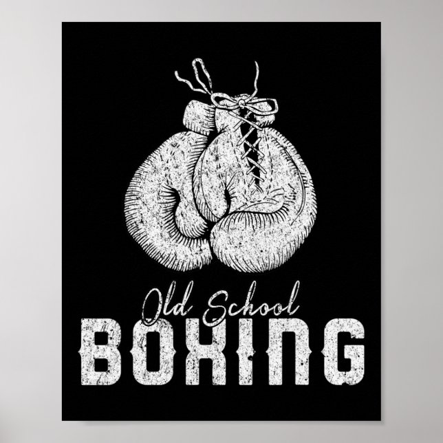 Affiche Clic de boxe scolaire masculin (Devant)