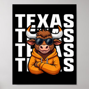 Affiche Clic Graphique vintage Texas Pour Hommes Femmes En
