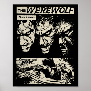 Affiche Clic Horror Monster Horror Comic Werewolf Ma