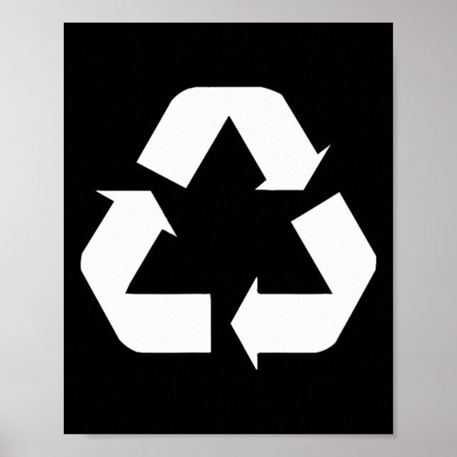 Affiche Clic vert-blanc Recycle Sign Design Standard (Devant)