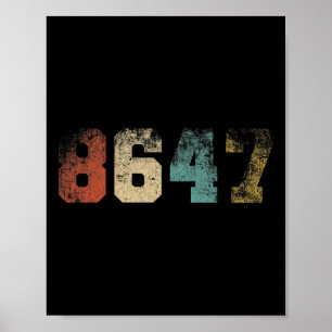 Affiche Clic Vintage années 80 Style 86 47 4 Juillet Grung