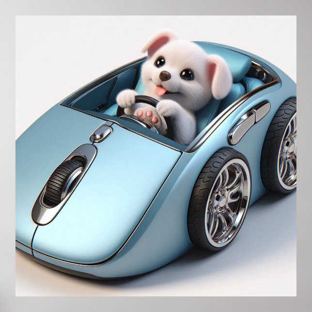 Affiche Click & Vroom : Puppy Driver Edition (Devant)