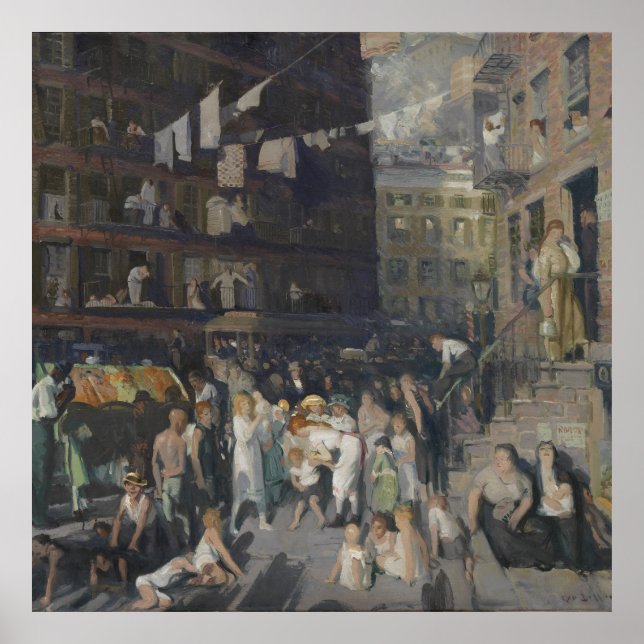 Affiche Cliff Dwellers par George Bellows (1913) (Devant)