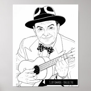 Affiche Cliff Edwards - Ukulele Ike