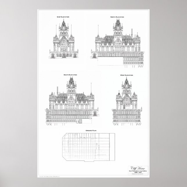 Affiche Cliff House 1907 (Devant)