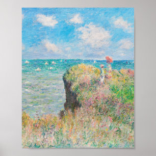 Affiche Cliff Walk à Pourville par Claude Monet