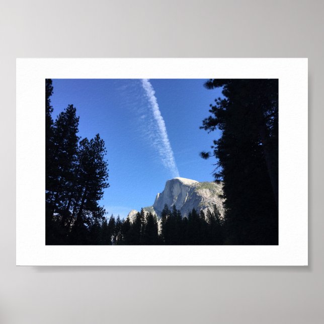 Affiche Cliffside Cloud Yosemite Blue Color Photographie (Devant)
