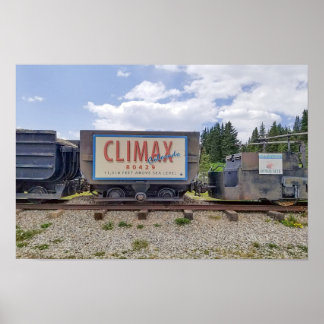 Affiche Climax, Colorado, Wagon de train