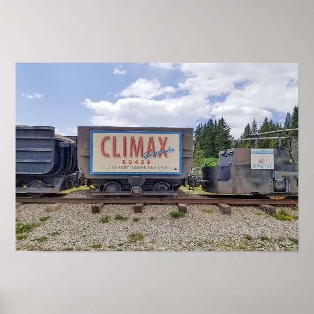 Affiche Climax, Colorado, Wagon de train (Devant)