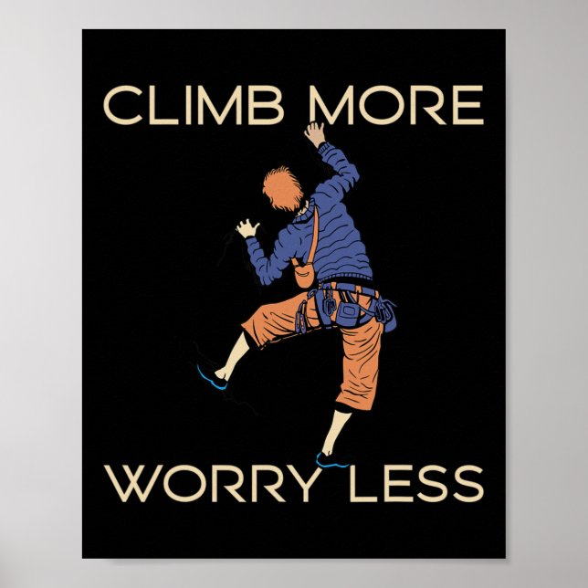 Affiche Climb Clamber Rock Climbing Climber Bouldering  (Devant)