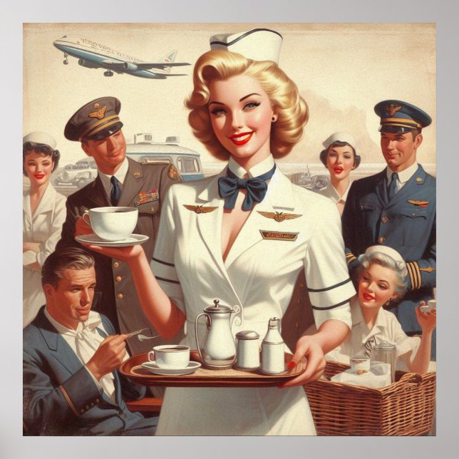 Affiche Clin de stadier vintage (Devant)