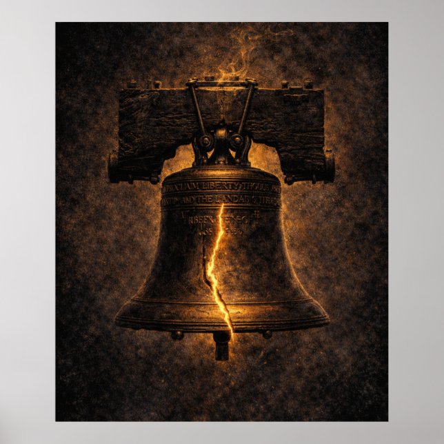 Affiche Cloche de la Liberté Fissure Lumineuse  (Devant)