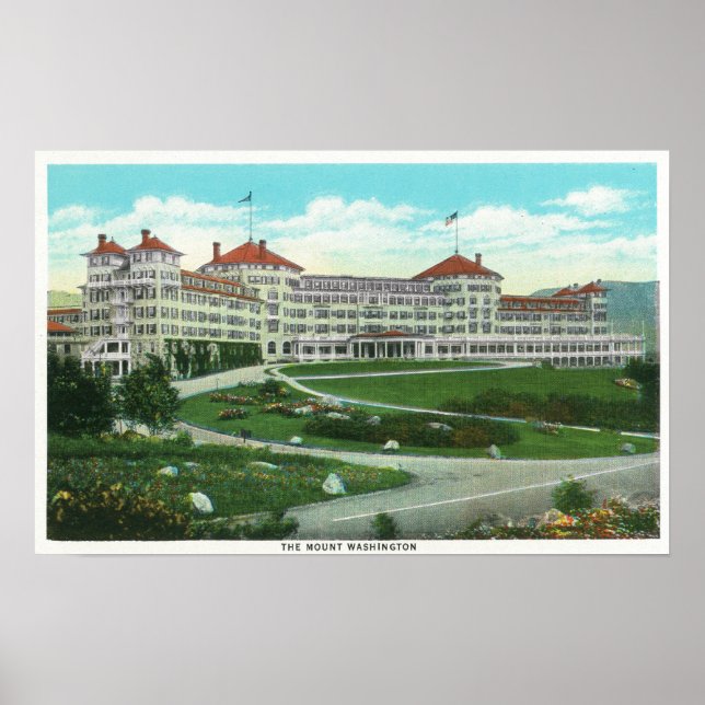 Affiche Close-up Exterior View of Mt. Washington Hotel (Devant)