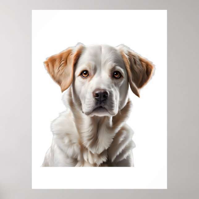 Affiche Close-Up Portrait of a Sweet-Faced Dog (Devant)