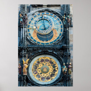 Affiche Closeup on Prague Astronomical Clock