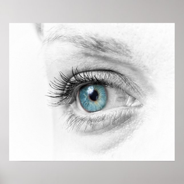 Affiche Closeuse oculaire humain (Devant)