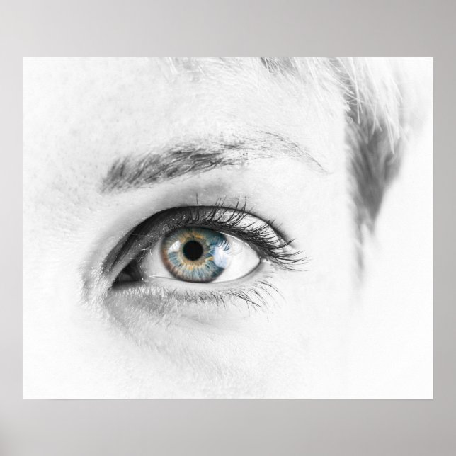 Affiche Closeuse oculaire humain (Devant)