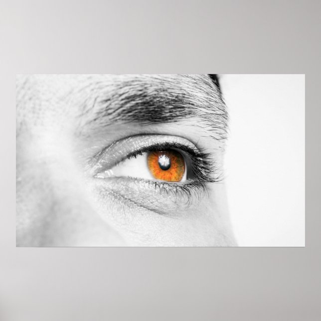 Affiche Closeuse oculaire humain (Devant)