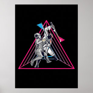 Affiche clôtures Jeu de jeu de jeu sport 90s clôture