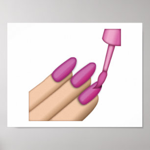 Affiche Clou rose polonais - Emoji