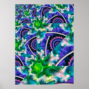 Affiche Cloud arc-en-ciel Abstrait