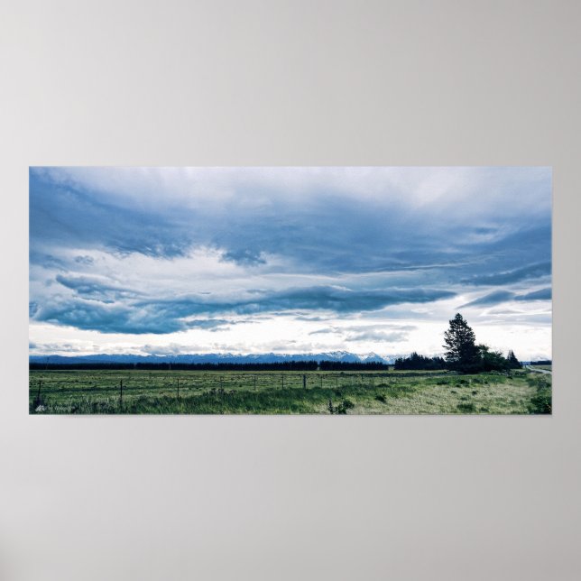 Affiche Cloud Artistry South Island, Nouvelle-Zélande Impr (Devant)