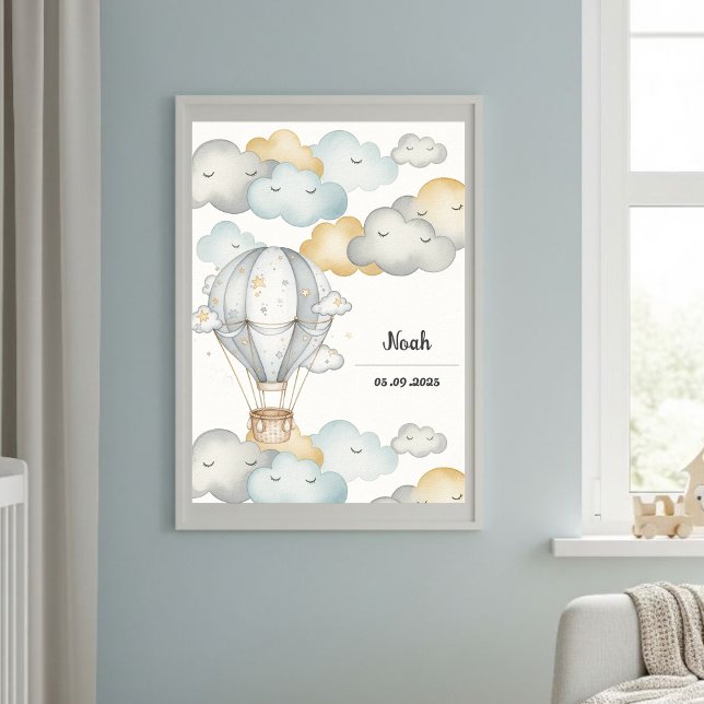 Affiche Cloud Journey" Art Print - Baby Nursery Decor (Créateur téléchargé)