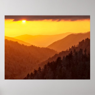 Affiche Clouds Fills Valley, Tennessee