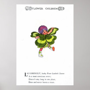 Affiche Clover à quatre feuilles
