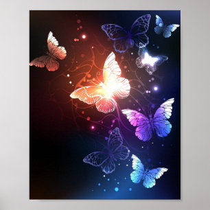 Affiche Clowing Night Butterflies