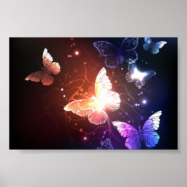 Affiche Clowing Night Butterflies (Devant)
