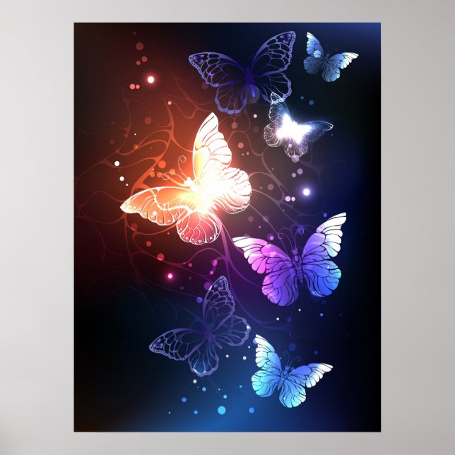 Affiche Clowing Night Butterflies (Devant)