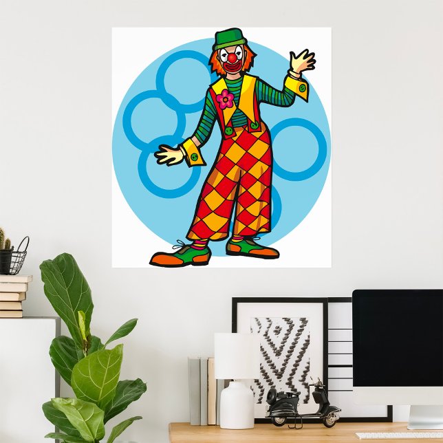 Affiche Clown de Carnaval Classique (Créateur téléchargé)