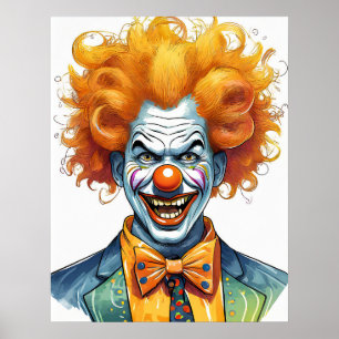 Affiche Clown effrayant