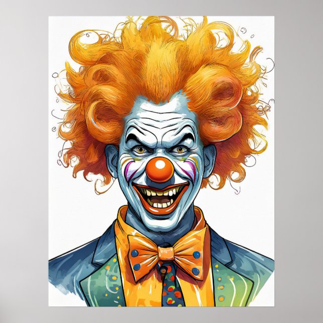 Affiche Clown effrayant (Devant)