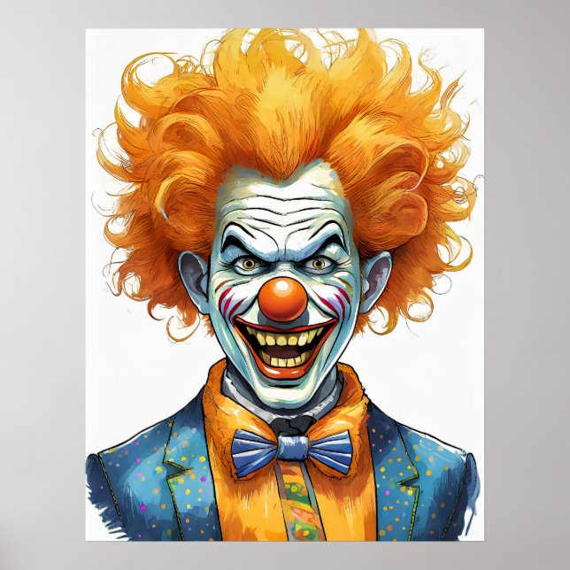 Affiche Clown effrayant (Devant)