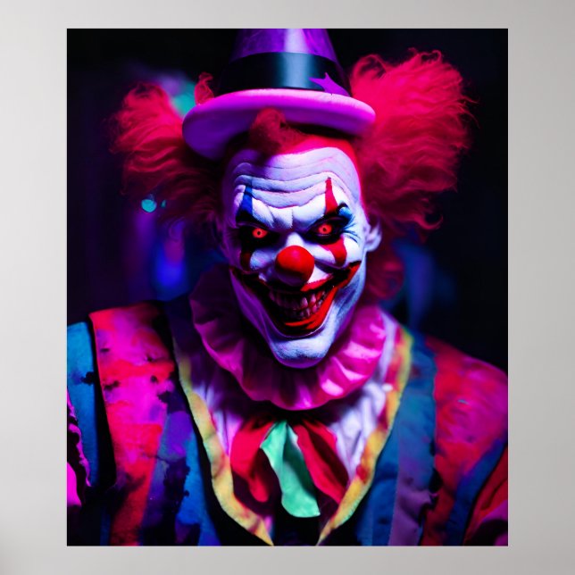 Affiche clown effrayant (Devant)
