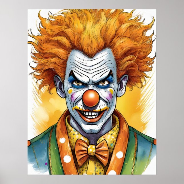 Affiche Clown effrayant (Devant)