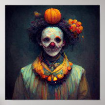 Clown malin. Halloween artistique créé par AI