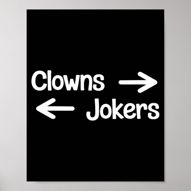 Affiche Clowns à droite, jokers à gauche  (Devant)