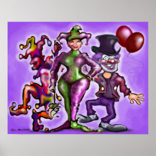 Affiche Clowns de cirque