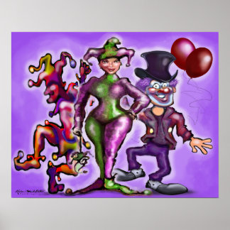 Affiche Clowns de cirque